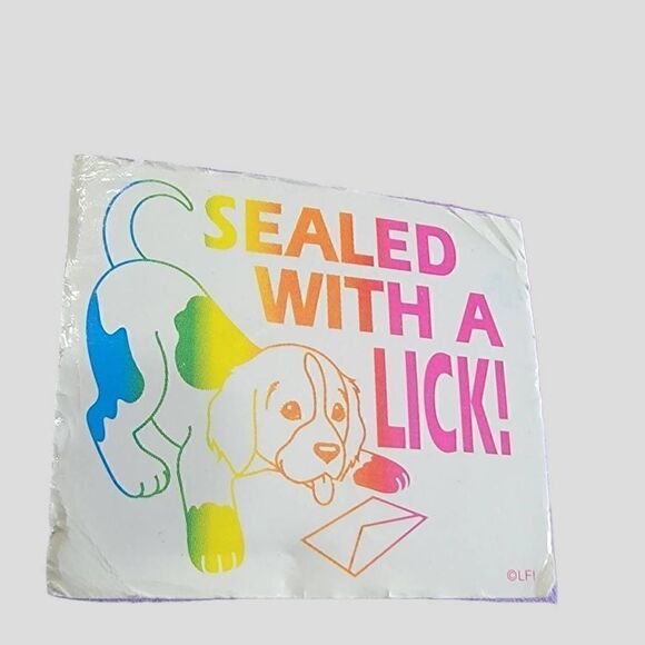 Lisa Frank Vintage 90s Foam Stamps Temporary Tattoos Puppy Easter - Picture 8 of 8